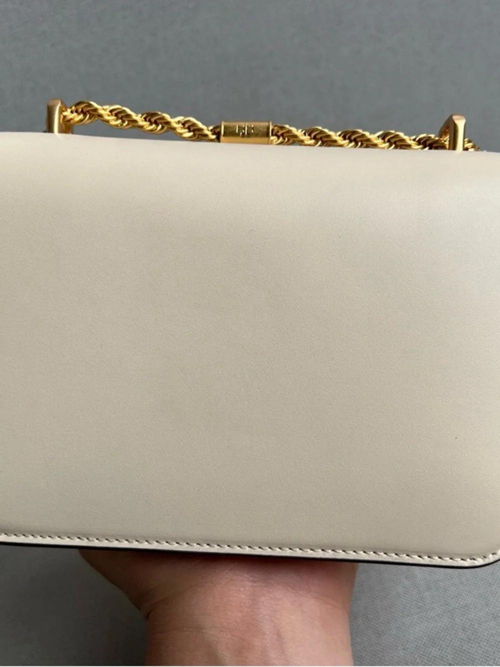 Tory Burch cream leather